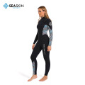 Donne della pelle di mare 4/3 mm wetsuit anteriore cerniera del torace