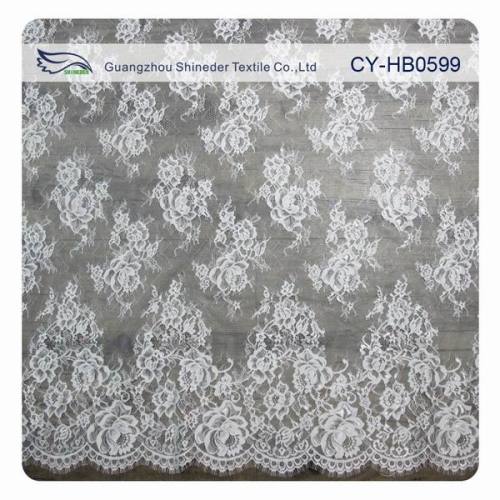 Nylon Flower Scalloped Bridal Dress Lace Trim (CY-HB0599)