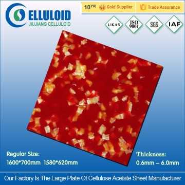 Red tortoise shell acetate sheet for pen wrap/glasses box wrap