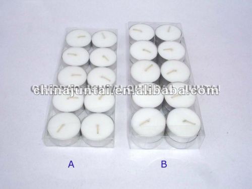 white candle tealight