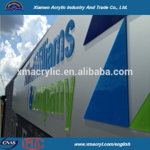 plexiglass outdoor business signboard