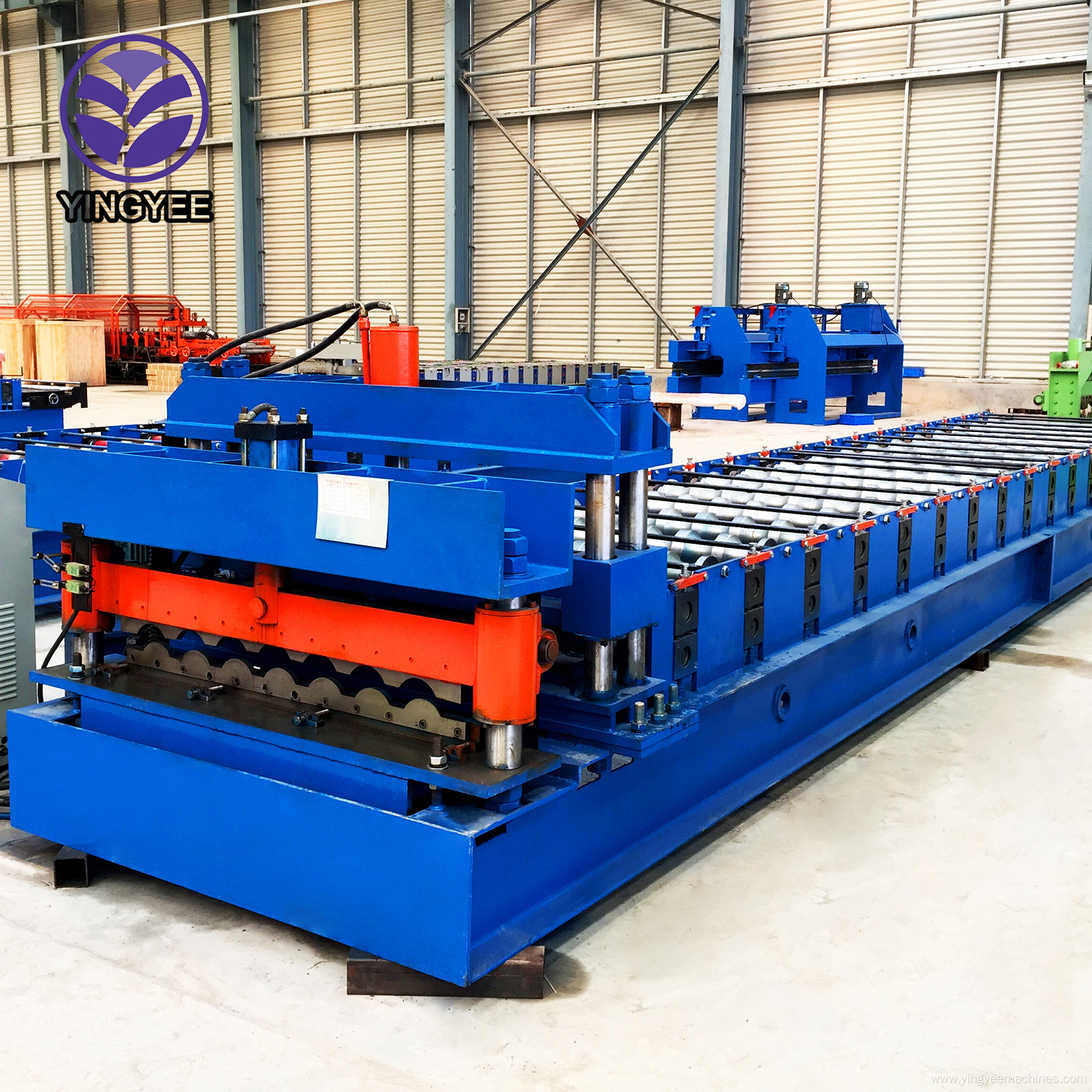 High Efficiency Glazed Roof Tile Roll Forming Machine