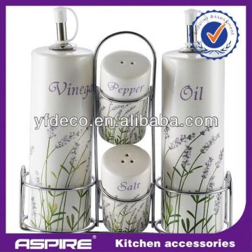 kitchen set glass oil and vinegar set