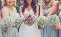 Τεχνητά λουλούδια πλαστικά διακοσμήσεις γάμου Babysbreath