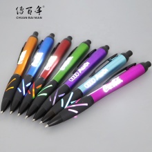 2023 Custom Laser Logo Glow Light-up Retractable Pen