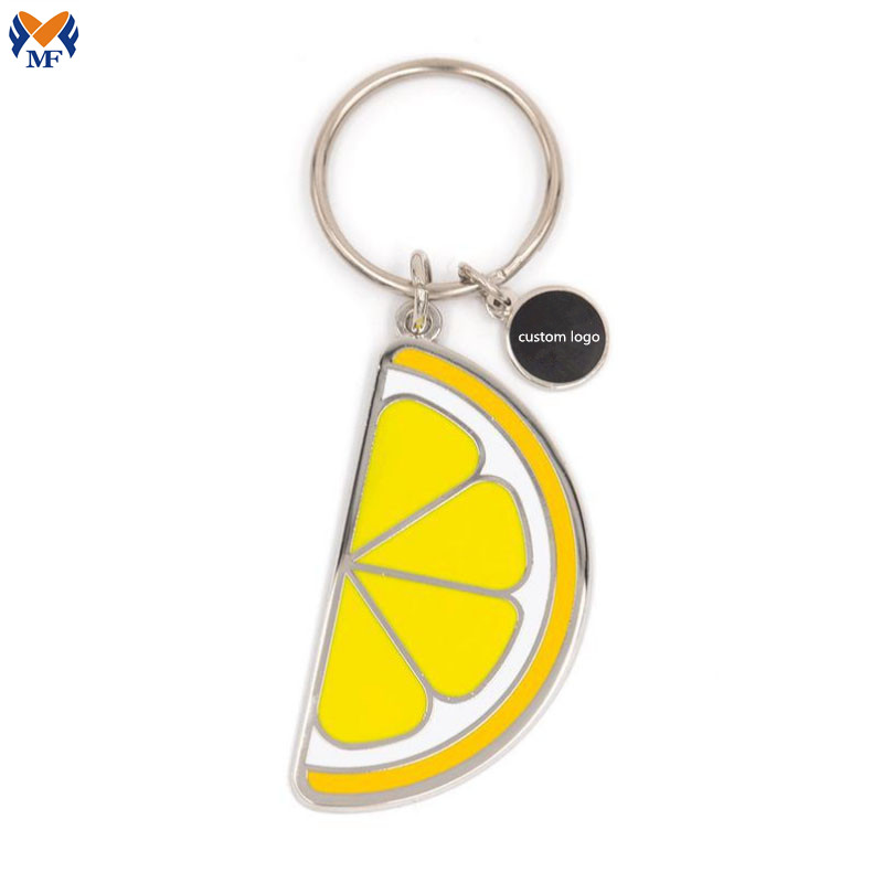 Lemon Enamel Keychain Jpg