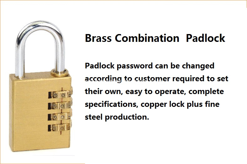Large Combination Brass Lock