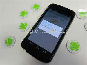 Passive nfc tag for mobile phone