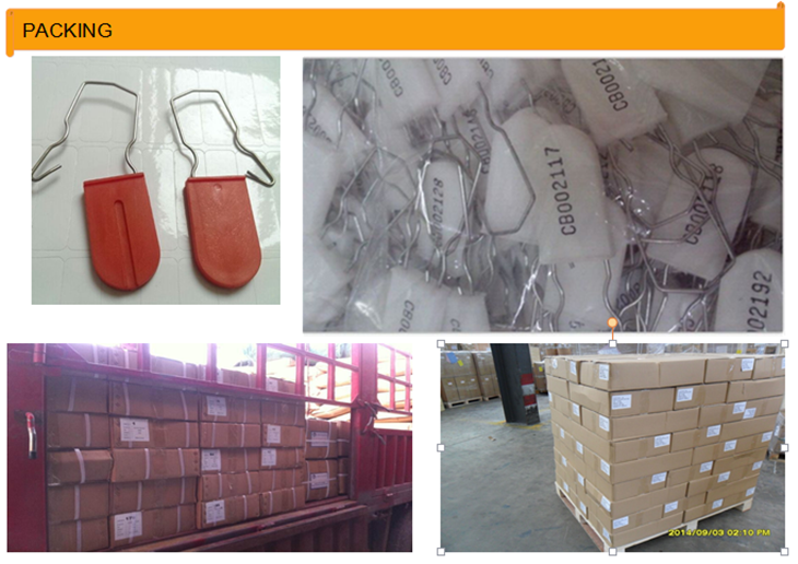 High security disposable plastic padlock seal/security seal