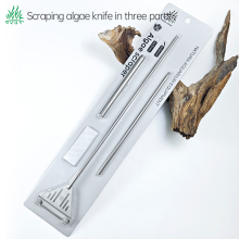 665mm Stainless Steel Aquarium Maintenance Tool Extension Bar with Algae Scraping Knife for Fish Tank Cleaning
