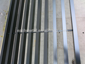 swaged aluminum sunshade louvers