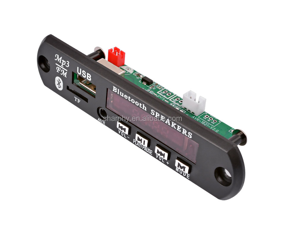 Bluet MP3 Decoder Bluet  Audio Decoder Board Support AUX USB TF Card Remote Decoding Car Accessories