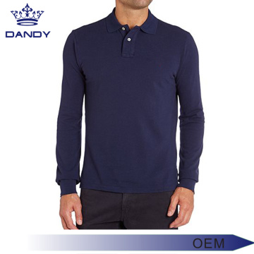 wholesale polyester long sleeve polo shirts