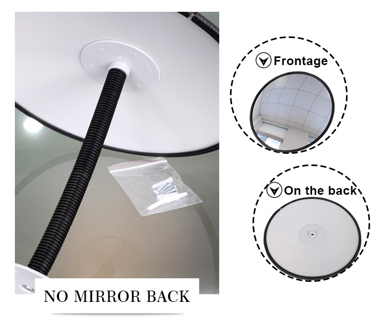 30cm Shopping Mall Internal Safety Mirror Acrylic Factory Corner Convex Mirror