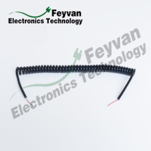 Custom Spring Wire Cable Assembly with PVC Insulation