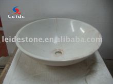 Red porriny marble bowl sink
