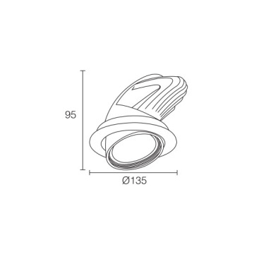 Essential Powerful 25W LED Downlight