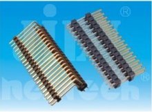 2.54mm pin header foxconn connector dual row straight