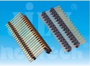 2.54mm pin header foxconn connector dual row straight