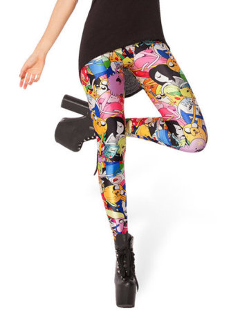 Milk Silk Leggings Cartoon Beautiful Girls Printing Fashion Design Women Leggings B9558