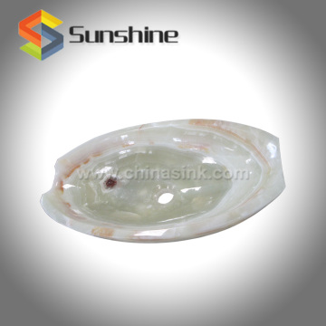 Green Onyx Oval Shaped Bathroom Washbasin DS-026A-GO