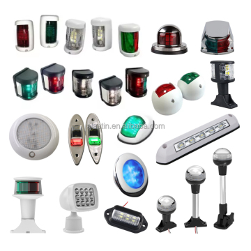 ALASTIN White LED Navigation Lights with Starboard Red Marine Accessories 12V Side Mount DC Navigation Light