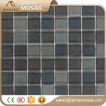 30X30mm Frosted And Cold Spray Square Glass European Style Church Mosaic
