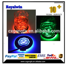 eco-friendly led coaster/cup mat/plastic coaster