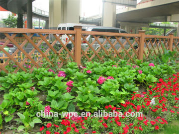 outdoor WPC preservative garden plastic fenc