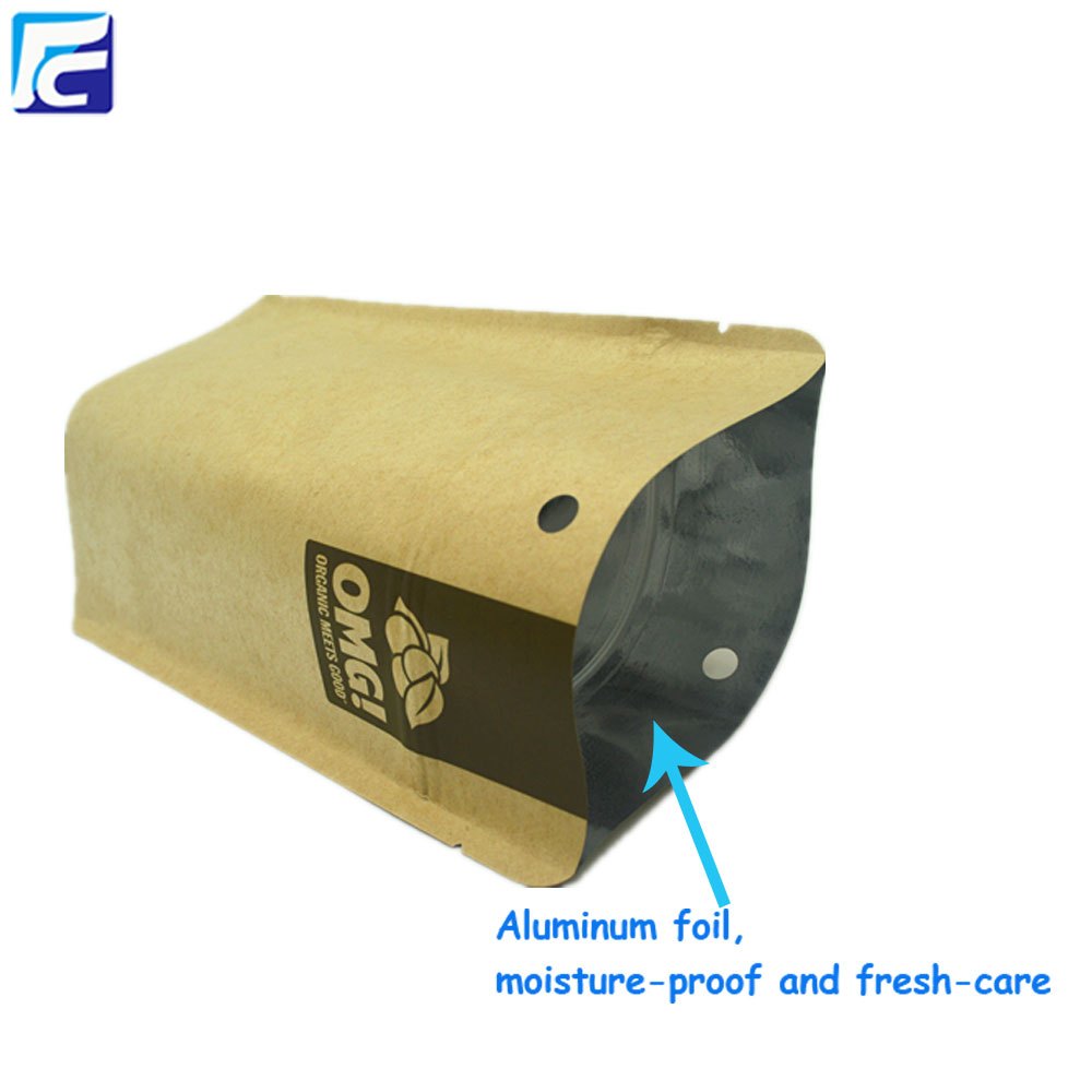 Kraftpapier stehen auf Taschen Kraft paper stand up bags