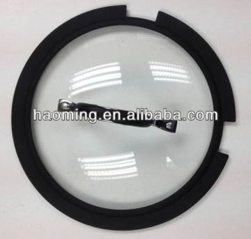 Silicone Rim Glass Lids for Frying Pans