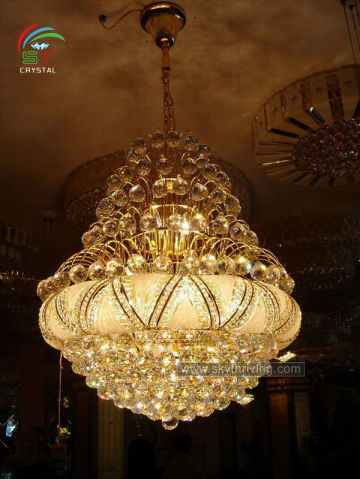 hanging crystal ball chandelier