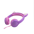 LED glowing wired kids headphone