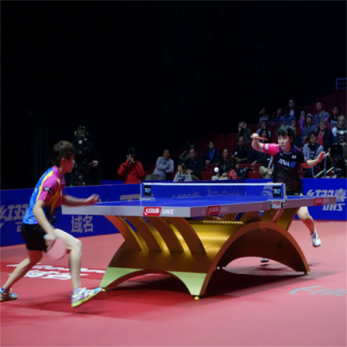 Lantai lapangan tenis meja anti-selip dalam ruangan yang disetujui ITTF