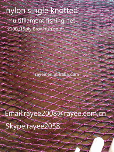 multifilament fishing net 210d 4ply 1000mmsq 100m sardin algeria/nylon red de pesca