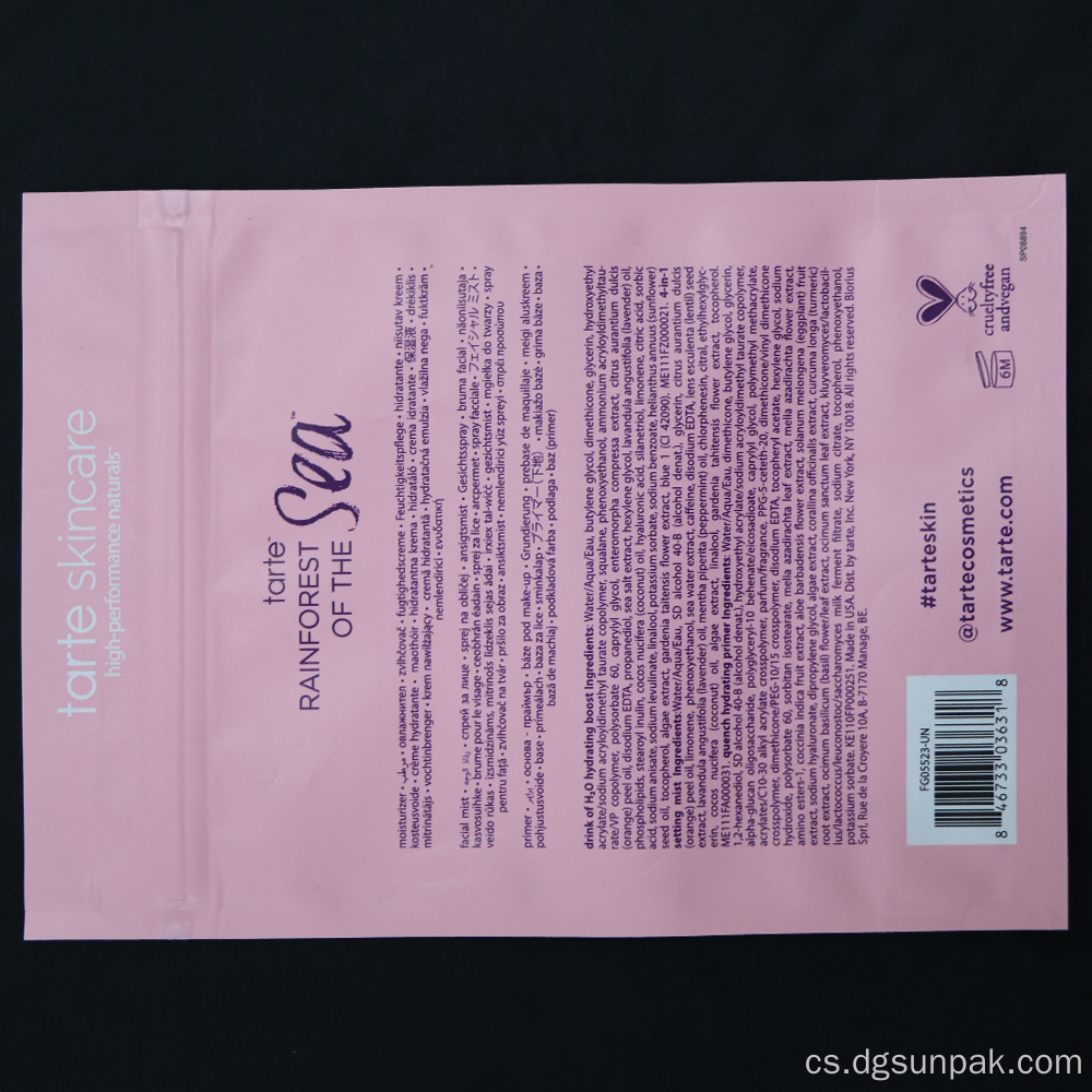 Balení štětců na make-up Matte Zip Lock Makeup Bag