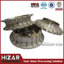 vacuum brazed diamond profile wheel for granite marble