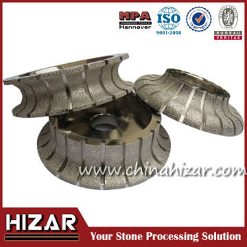 vacuum brazed diamond profile wheel for granite marble