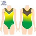 Custom heat printed sleeveless leotards