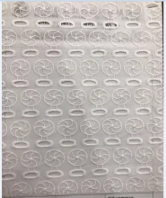 White Windmill Cotton Embroider Fabric