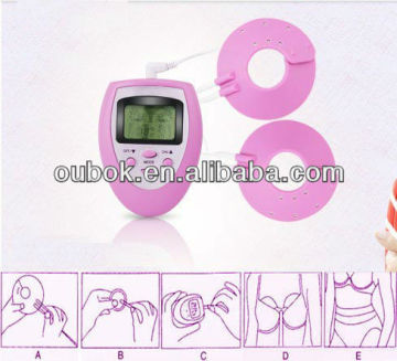 Pink mini electric breast massager/artificial breast