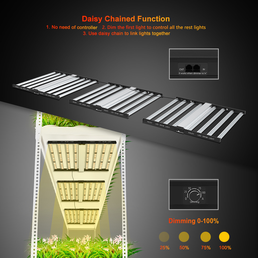 Aglex Hydroponic Commercial 1000w Grow Light Dalaman Grow