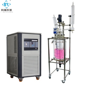 chemical laboratory instrument jacketed glass reactor 100L