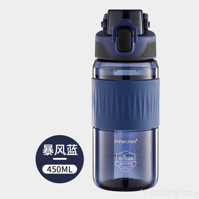 Yaz için Spor Su Kupası Taşınabilir Dış Yüksek Görünüm Seviyesi Tritan BPA Ücretsiz Filtre Su Şişesi
