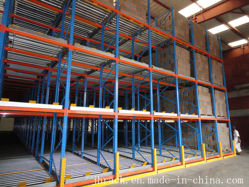 High-Capacity Storage System Pallet Flow Racking