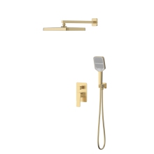 2 Function Concealed Brass Rain Shower