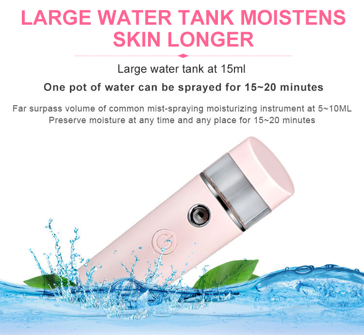 New electric moisturizing skin hydration face ionic nano water spray