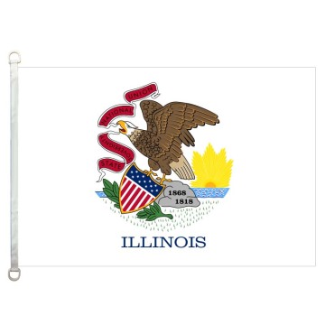 Illinois flag 90*150cm 100% polyster