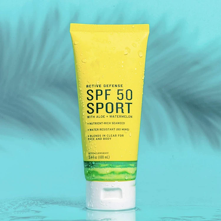 OEM Custom Vegan Watermelon Active Defense SPF 50 Sport Sunscreen