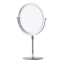 Double side round framed standing mirror